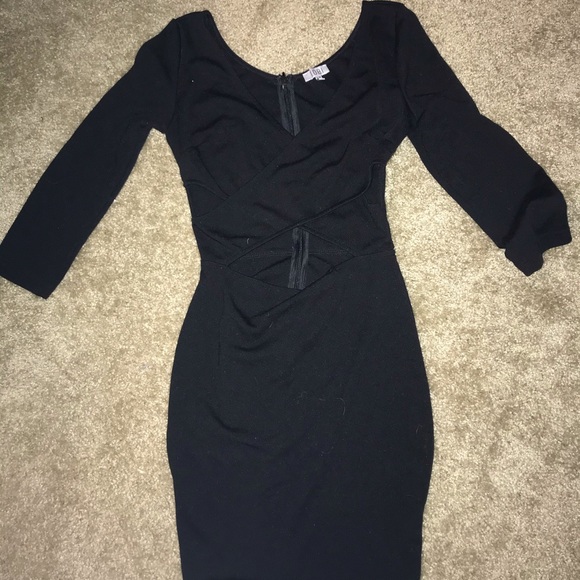 Black cut out bodycon dress - Picture 2 of 2
